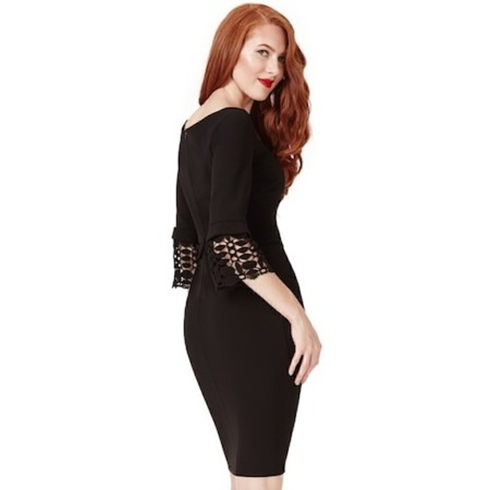 City Goddess Black Cocktail Dress - Picture 2 of 7